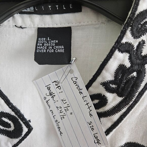 Carole Little Women's Linen Top - Picture 3 of 4